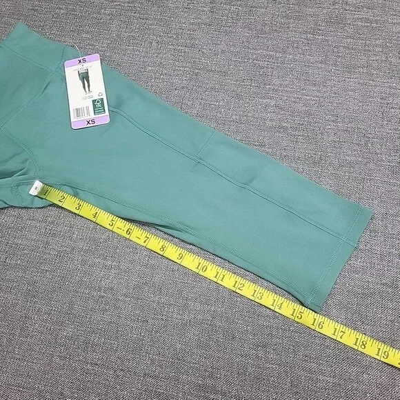 32 Degrees Cool Womens Capri Leggings Active Yoga Gym Pants X-Small Size Green - Picture 4 of 9